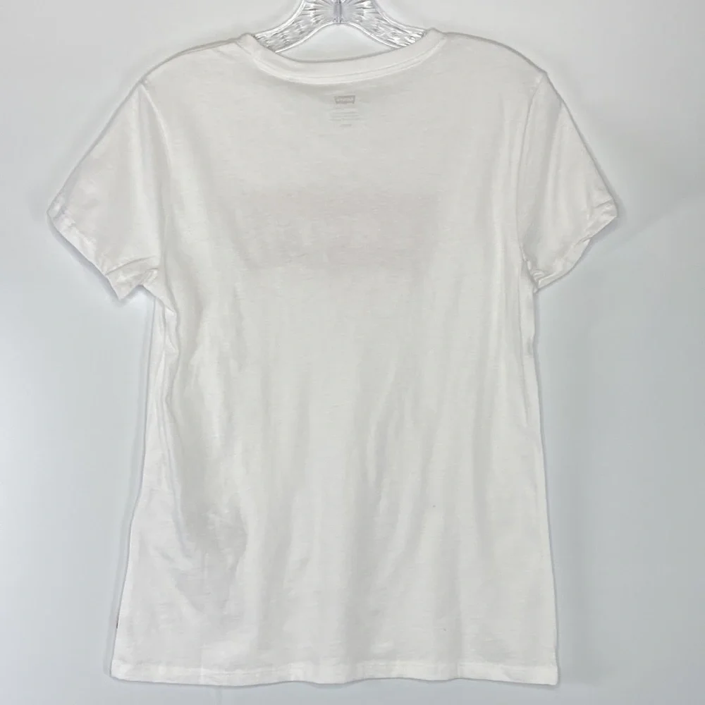 Levi's Logo Classic White Short Sleeve Tshirt Size Small NWT